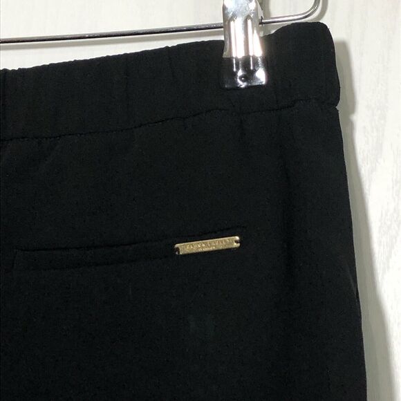 Chico's Pants Women Small 0.5 Black Label Dressy Jogger Gold Exposed Zipper - Picture 7 of 11